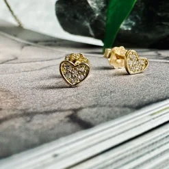 Ørestikker Nena - forgyldt Sterling sølv