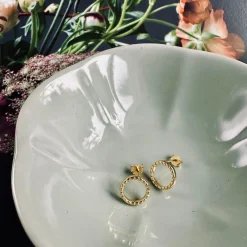 Ørestikker Sille forgyldt sterling sølv