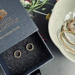 Ørestikker Sille forgyldt sterling sølv