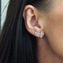 Ørestikker Taylor Mix Box 18K forgyldt - 2 stk