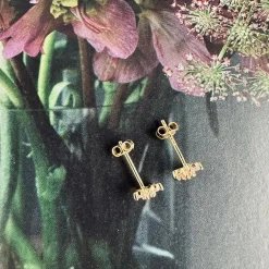 Ørestikker Vanessa forgyldt sterling sølv