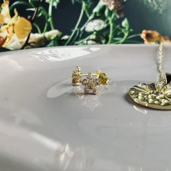 Ørestikker Vanessa forgyldt sterling sølv