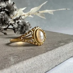 Ring Hannah forgyldt - Vandfast