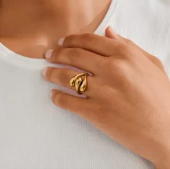 Ring JENNINGS forgyldt