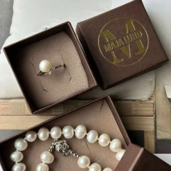 Ring Rini - Justerbar med ferskvandsperler