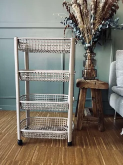 Rullevogn m. 4 kurve - Beige