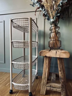 Rullevogn m. 4 kurve - Beige