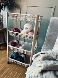 Rullevogn m. 4 kurve - Beige