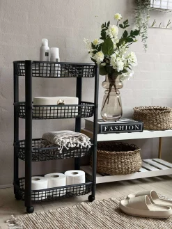 Rullevogn m. 4 kurve - Sort