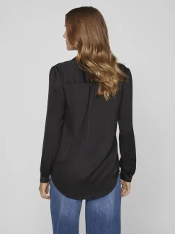 Satinskjorte Luna Black