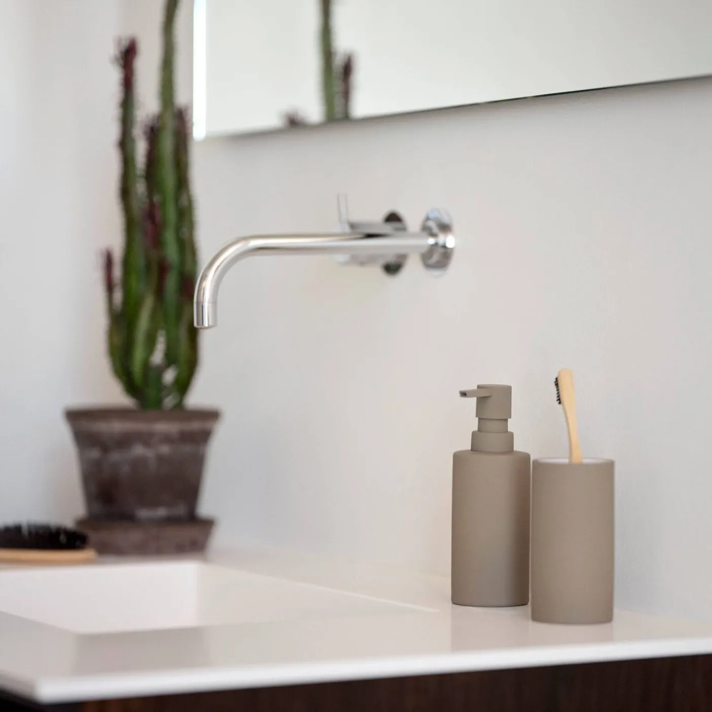 Sæbedispenser - Taupe