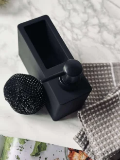 Sæbedispenser med svamp