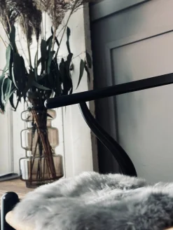 Sædeskind Ø 34cm - Grå lammeskind