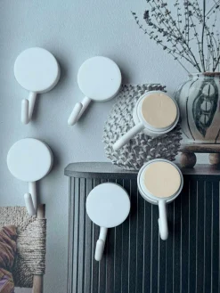 Selvklæbende knage - Sort eller hvid