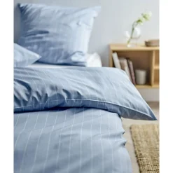 Sengetøj 2 Sæt Södahl 140x220 cm - Linen Blue - Inkl. Sengebakke