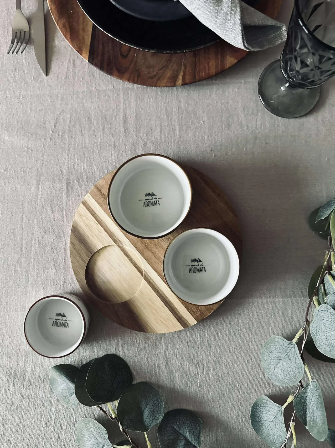 Serveringssæt Rund- 4 dele