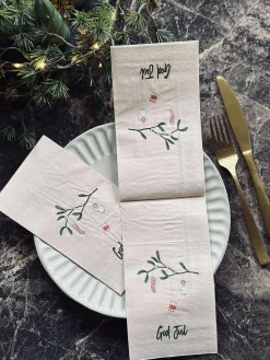 Servietter Jul - 20stk. Mistelten