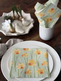 Servietter Påskeliljer - 20stk.