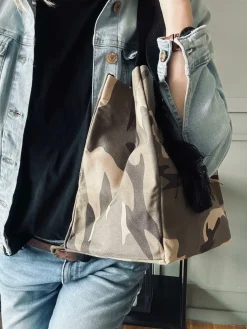 Shopper ARMY Canvas Small