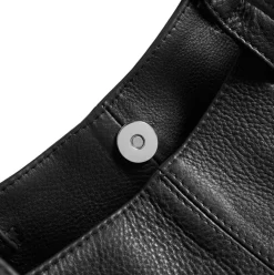 Shopper Aura – Soft black leather