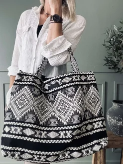 Shopper Black boheme – Perfekt til yoga