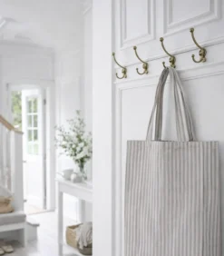 Shopper Grå striber