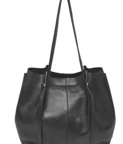 Shopper i blød skindkvalitet - Sort