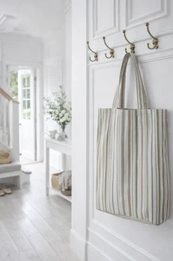 Shopper Stribet grøn