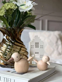 Siddende Fugl - Natur Bøg Lille