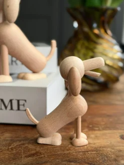 Siddende Hund Wood - Flere størrelser