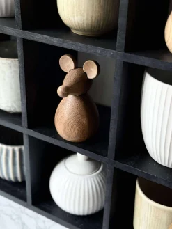 Siddende Mus - Amber Brun