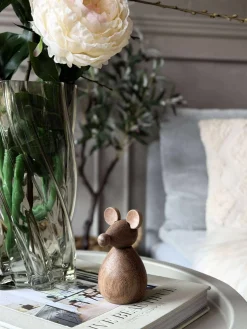 Siddende Mus - Amber Brun