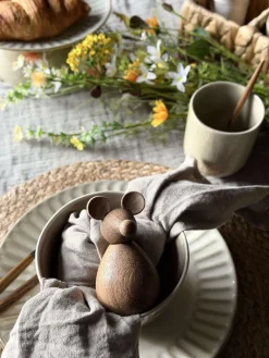 Siddende Mus - Amber Brun