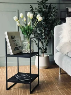 Sidebord - Sort metal