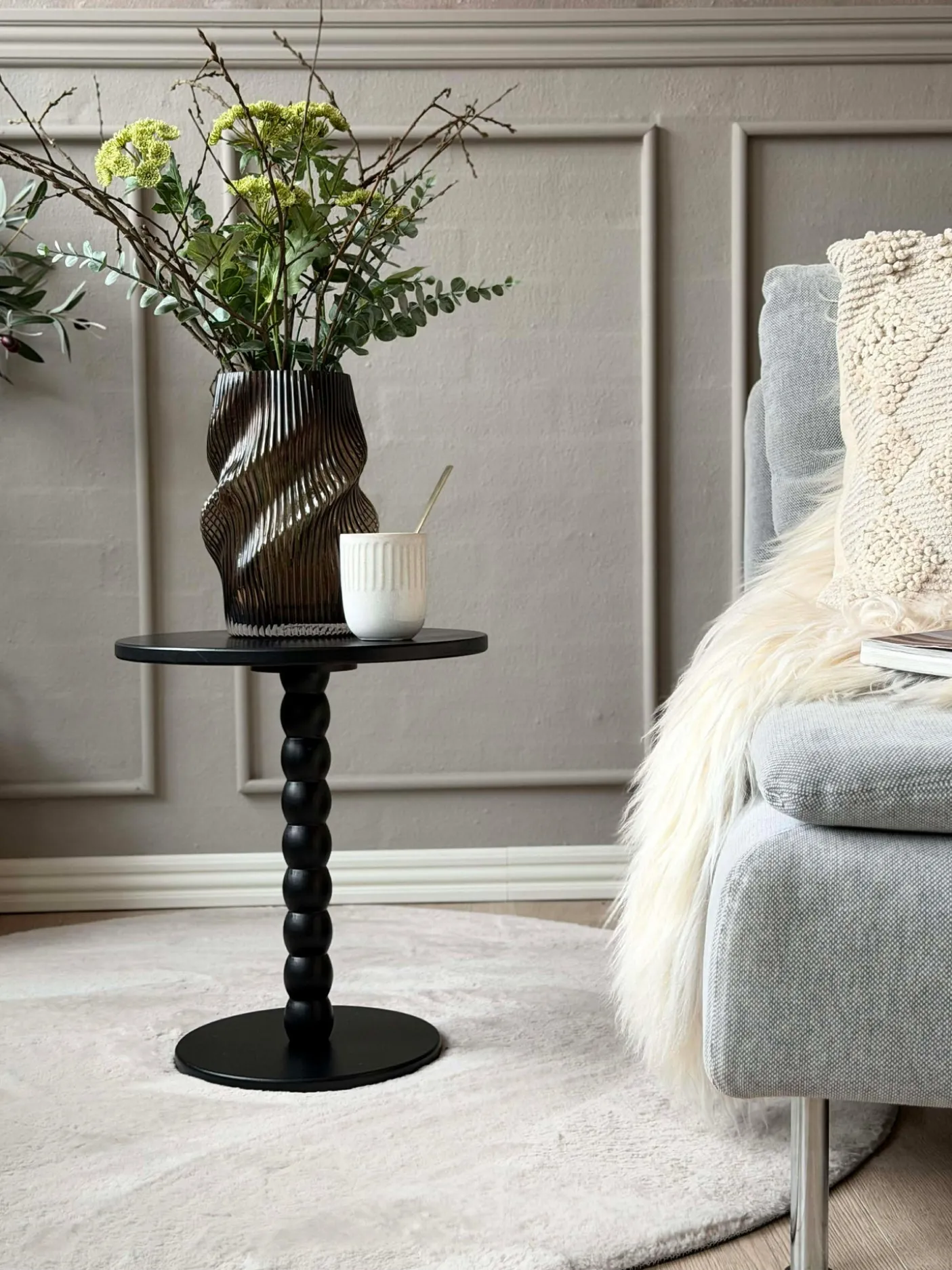 Sidebord - Sort 35xH40 cm