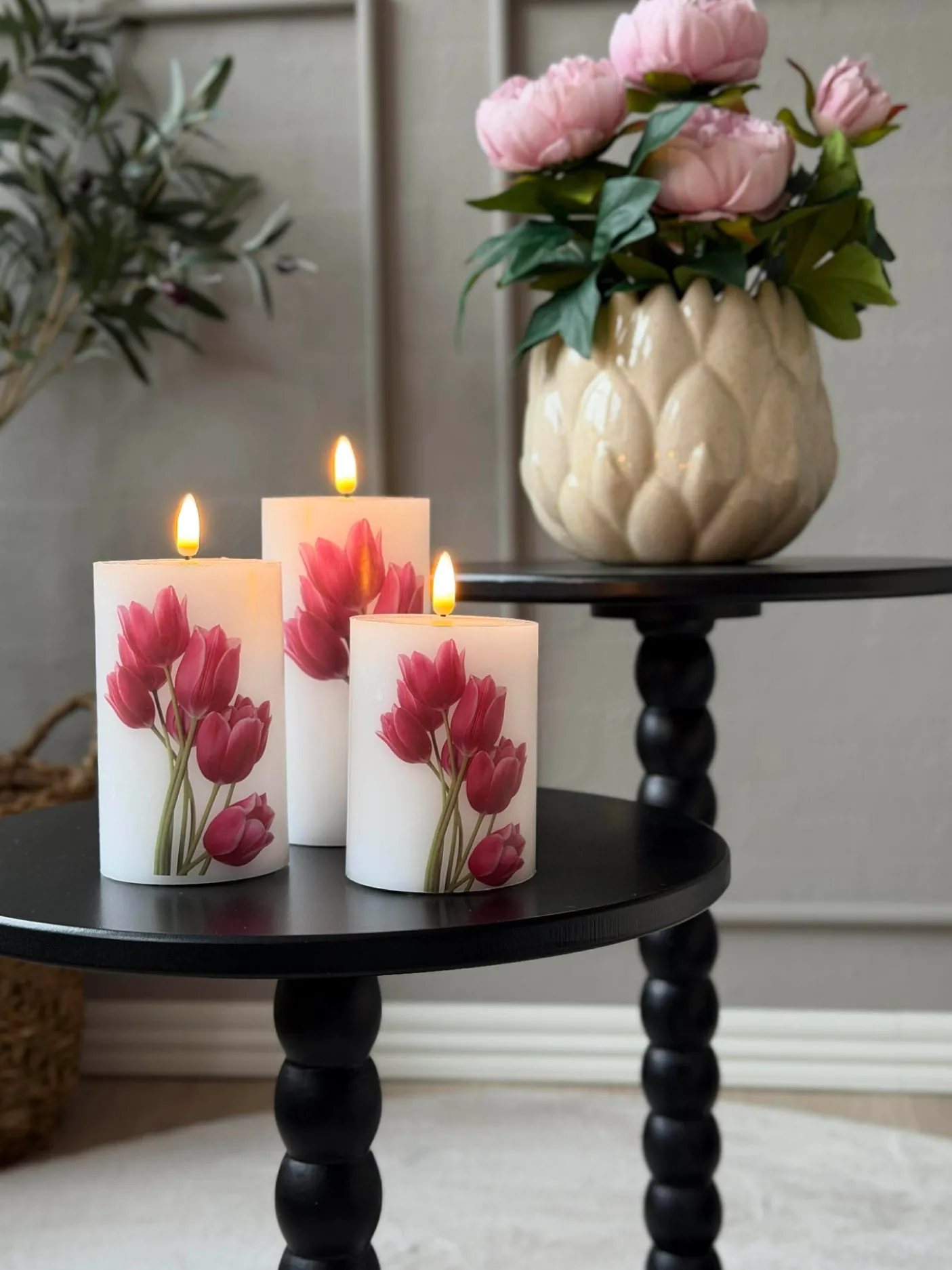 Sidebord - Sort 35xH40 cm