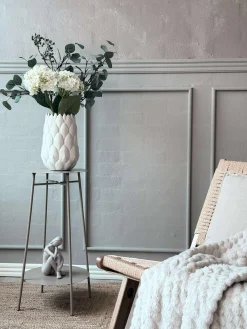 Sidebord med hylde - Taupe