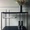 Simpel hyldekurv - Sort Metal
