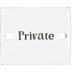 Skilt emalje Private