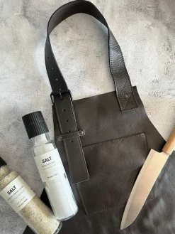 Skindforklæde – Brun bøffellæder