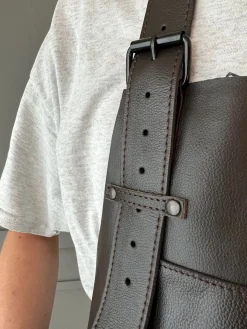 Skindforklæde – Brun bøffellæder