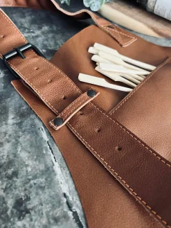 Skindforklæde – Cognac bøffellæder