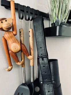 Skindforklæde – Sort bøffellæder