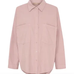 Skjorte baby fløjl - Rose