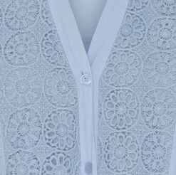 Skjorte Celina med broderi – Blue