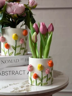 Skjuler med tulipaner - flere størrelser