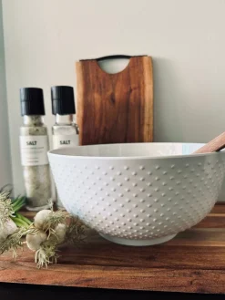 Skål 25 cm – White Melamin