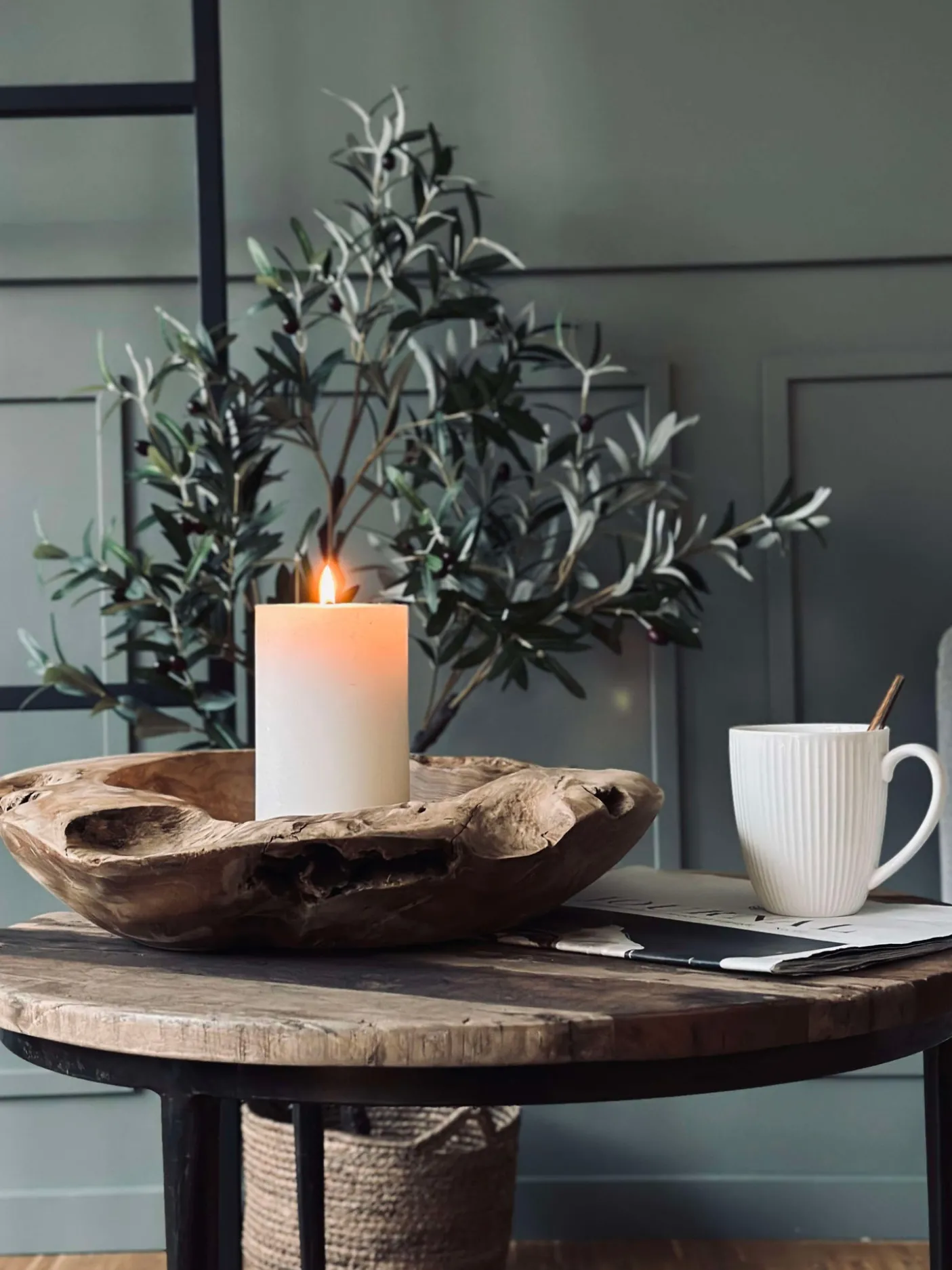 Skål af teakrod – Large