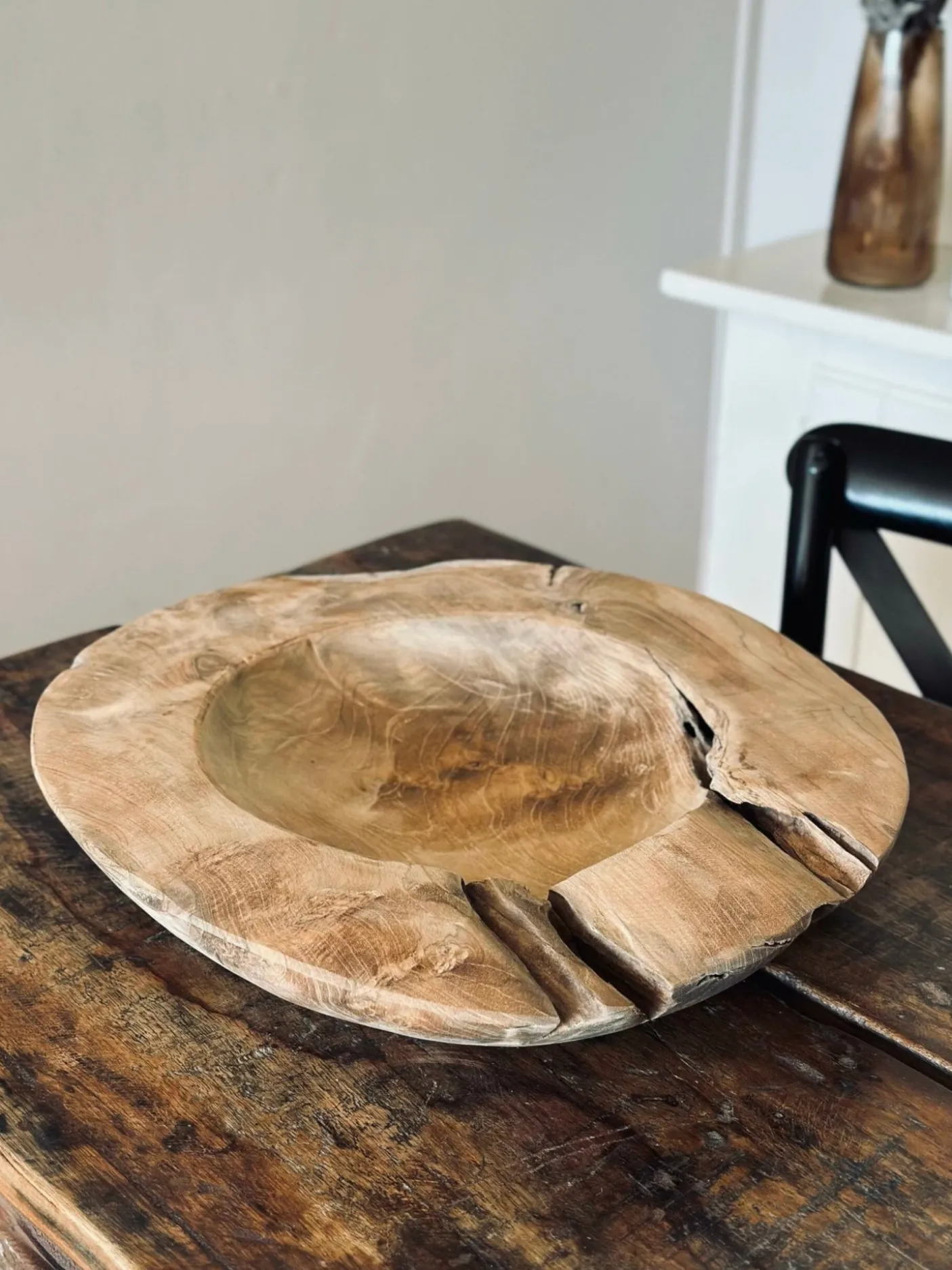 Skål af teakrod – Large