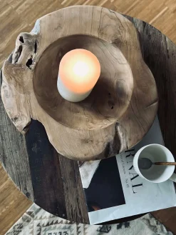 Skål af teakrod – Large